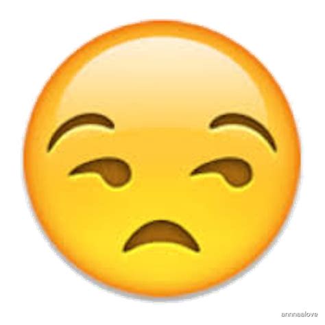 Annoyed Emoji By Annnaalove Redbubble