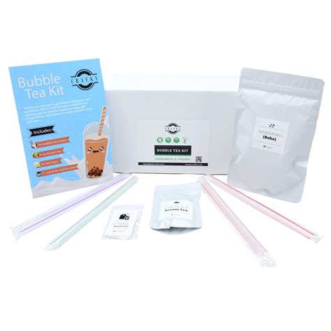 diy bubble tea making kit complete with boba straws and diy tea bags in 2020 diy tea bags