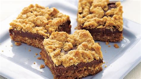 I like to incorporate some whole wheat pastry flour in my baking when i can, too. Chocolate-Oat Bars recipe from Betty Crocker
