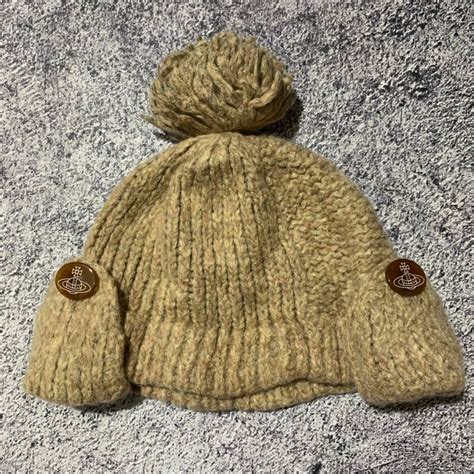 Vivienne Westwood Vivienne Westwood Orb Logo Patch Wool Knit Beanie