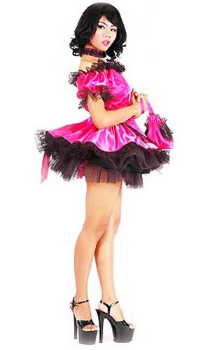 Shocking Pink Satin French Maid Sat101 Shock 11120 Birchplaceshop Fashion And Fantasy