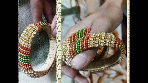 How To Make Silk Thread Bangles At Home Youtube