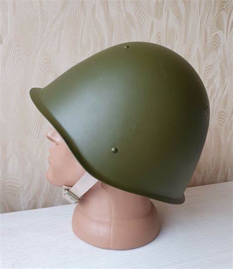 Original Ussr Military Soviet Army Helmet Ssh 68 Type Steel Size 2