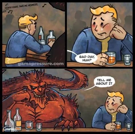 Fallout And Diablo Fallout 76 Fallout Funny Funny Gaming Memes