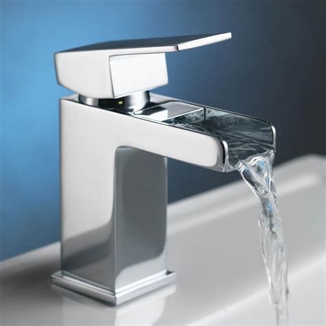 Qx Niagra Waterfall Spout Mono Basin Mixer Tap With Click Clack Waste