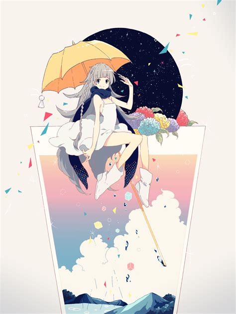 Anime Girl With Umbrella Pretty Anime Style Pics Pinterest Anime