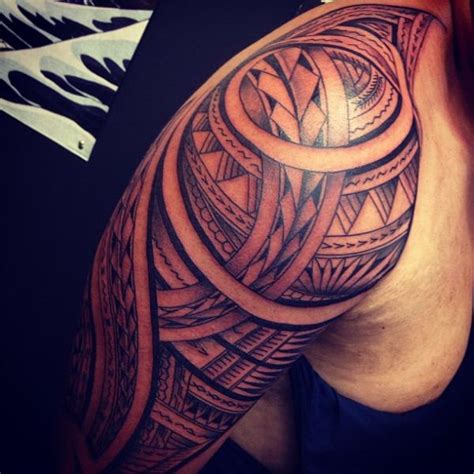 Polynesian Half Sleeve Tattoo Polynesian Shoulder Tattoo