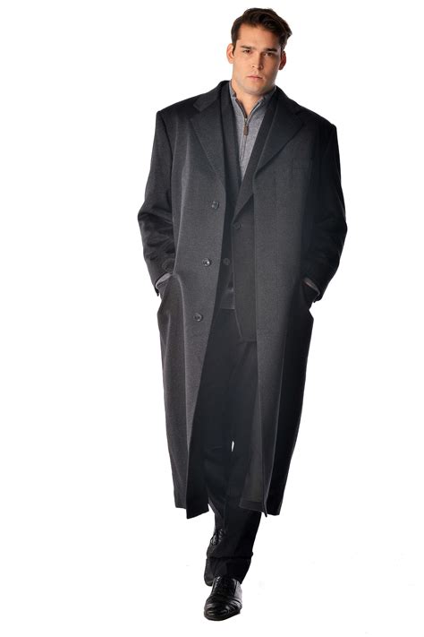 Mens Full Length Overcoat In Pure Cashmere Cashmere Boutique