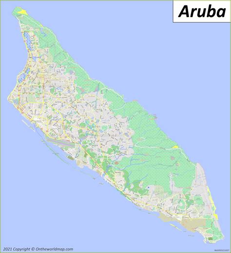 Aruba On The Map United States Map