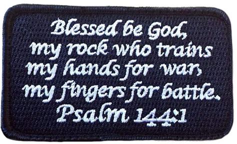 Psalm 1441 Christian Morale Patches Velcro 3d Embroidered Etsy