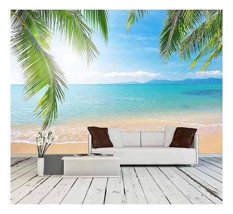 Wall26 Palm And Tropical Beach Removable Wall Mural Self Adhesive Large Wallpaper 100x144