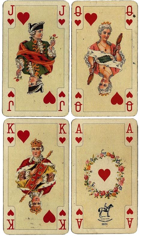 Antique French Playing Cards Free Large Printables Vintage Playing