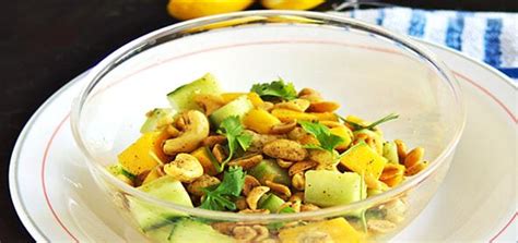 Mango And Cashew Nut Salad Indian Vegetarian Recipe