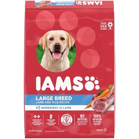 Iams Large Breed Adult Dry Dog Food Lamb And Rice Recipe Shop Dogs At H E B