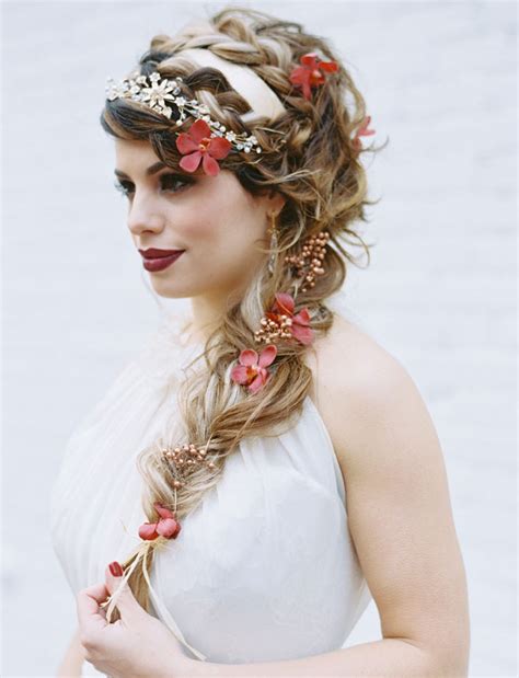 Spray your hair with hairspray to set the style. Romantic Shakespeare Wedding Inspiration | Green Wedding ...