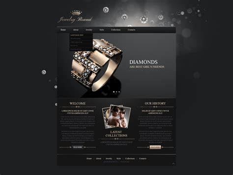 jewelry responsive website template