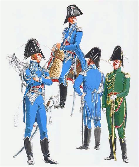 Officiers Dordonnance 1806 1815 Michel Petard Friant Empire Etat