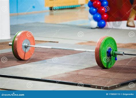 Weightlifting Barbell Competition Stock Image Image Of Lifting