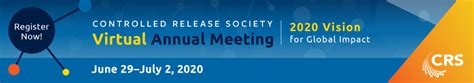 2020 Crs Virtual Annual Meeting Controlled Release Society Crs