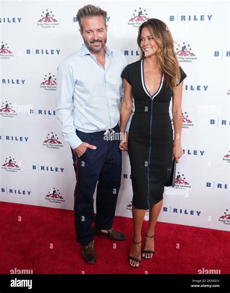 L R Scott Rigsby And Brooke Burke At The Th Annual Sugar Ray