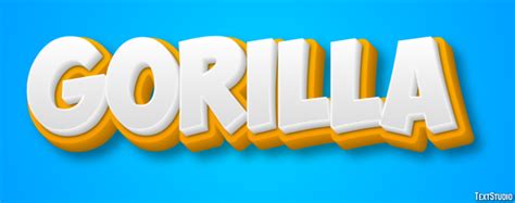 Gorilla Text Effect And Logo Design Animal