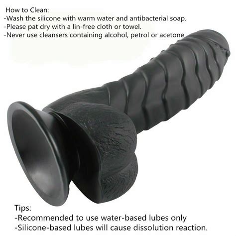 Dildo Inch Realistic Lifelike Big Real Dong Suction Cup Waterproof Women Toy Ebay