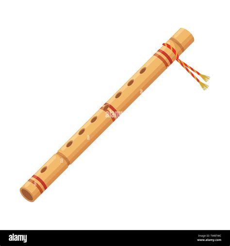 Bamboo Flute Indian Musical Instrument Stock Vector Image And Art Alamy