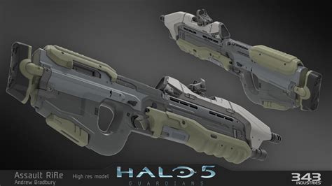 Andrew Bradbury Artstation Halo 5 Assault Rifle