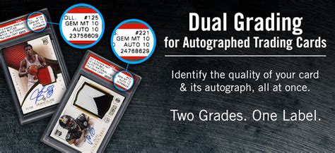 Before submitting your cards to psa for grading you want to personally inspect and grade them yourself. PSA Now Offers Dual Grading For Autographed Cards