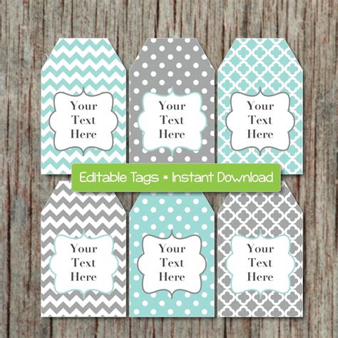 There are plenty of free downloadable baby shower invitation templates available online, which will enable you making the invitation card within a but these baby shower invitation templates are just made to make your job much easier. Editable Gift Tags Printable Labels Digital Collage Editable
