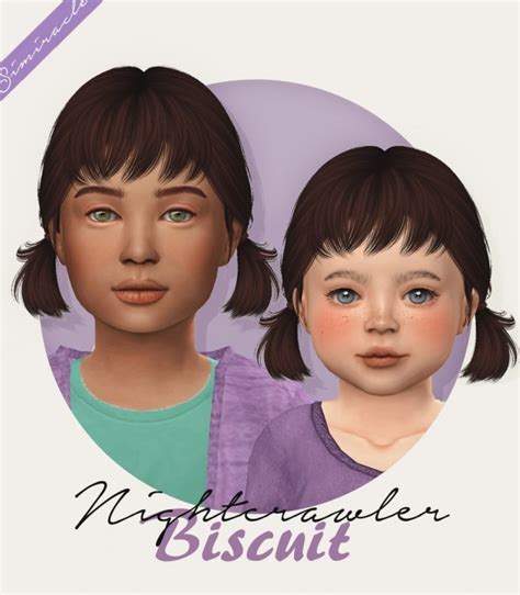 Nightcrawler Biscuit Hair Kids And Toddlers At Simiracle Sims 4 Updates