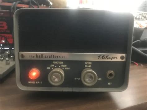 Vintage Hallicrafters Ha 1 To Keyer Electronic Morse Code Ham Radio