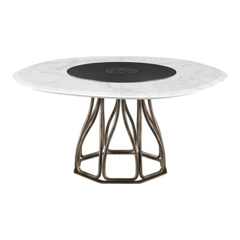 Nyos Dining Table With Marble Top By Roberto Cavalli Home Interiors For