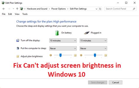 Fix Can T Adjust Screen Brightness In Windows 10 Ditechcult