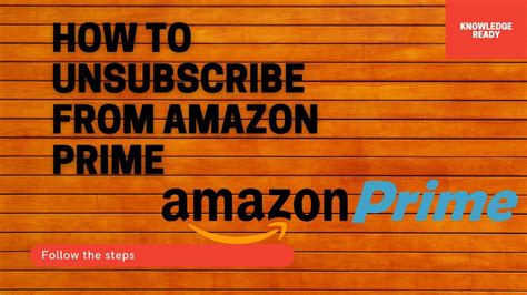 How To Unsubscribe From Amazon Prime Youtube
