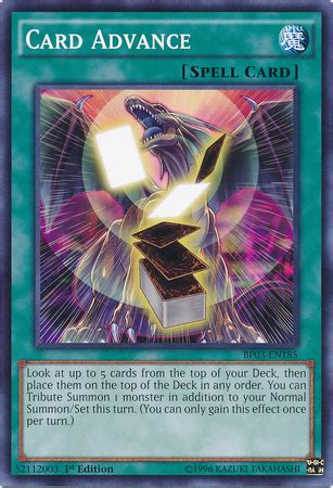 He made top 8 at two regionals and got an invitation to nationals. Card Advance | Yu-Gi-Oh! | FANDOM powered by Wikia