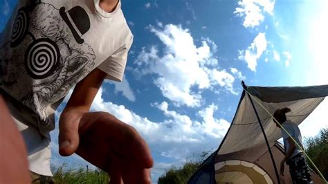Taime Lapse Sjcam M20 сборка палатки Nordway Camper 6 на РЫБАЛКЕ