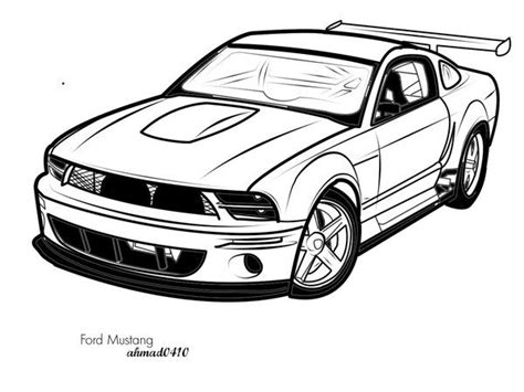 Mustang Carros Deportivos Para Colorear Dibujos Para Colorear Y Pintar