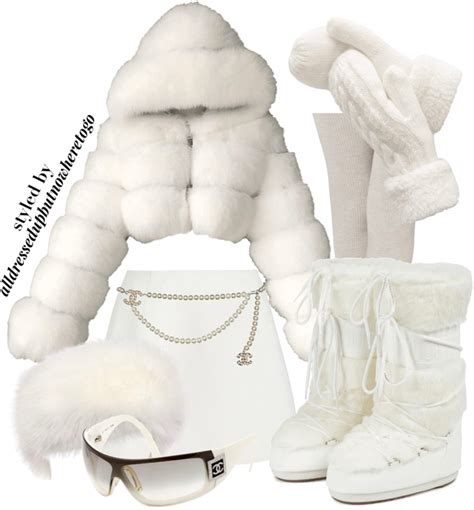 virtual styling white snow bunny look outfit shoplook