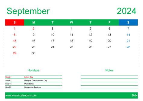 September Calendar Free Printable 2024 Monthly Calendar