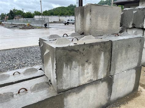 Large Concrete Blocks Reclaimed And Repurposed