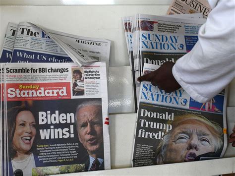 See How Newspapers Around The World Announced Us Election 2020 Results