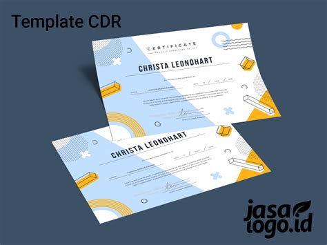 Download Template Sertifikat Webinar Cdr Gratis