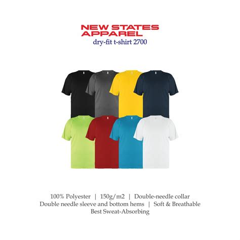 Jual Kaos Dryfit Polos 1 Warna New States Apparel Dri Fit T Shirt 2700