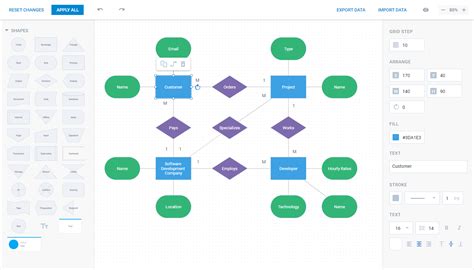 How To Create A Javascript Entity Relationship Diagram With Dhtmlx