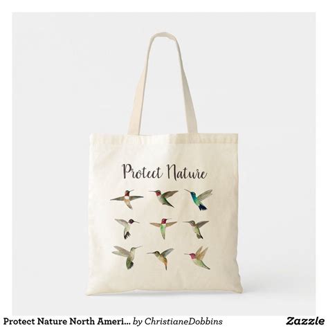 Protect Nature North American Hummingbirds Tote Bag Custom Holiday Card