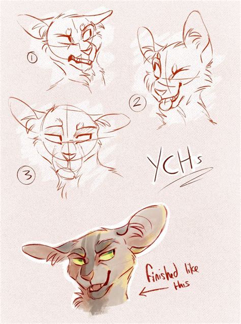 Expression Ych Auction By Finchwing Warrior Cat Drawings Cat Drawing