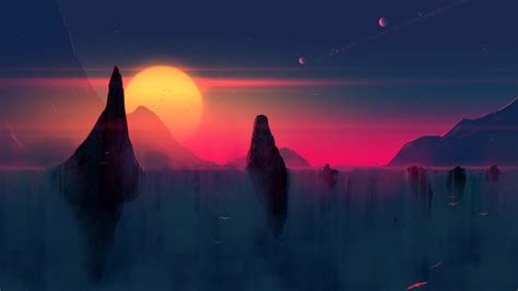 3840x2138 meadows 4k hd desktop background wallpaper resolution: Sunset, Scenery, Digital Art, 4K, #104 Wallpaper