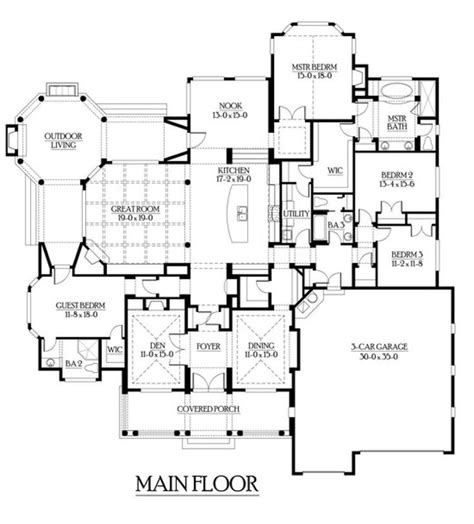 House Plan 341 00186 Craftsman Plan 3500 Square Feet 4 Bedrooms 3