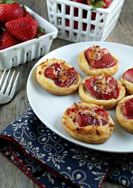 Strawberry And Coconut Tartlets Via Lisa Authentic Suburban Gourmet